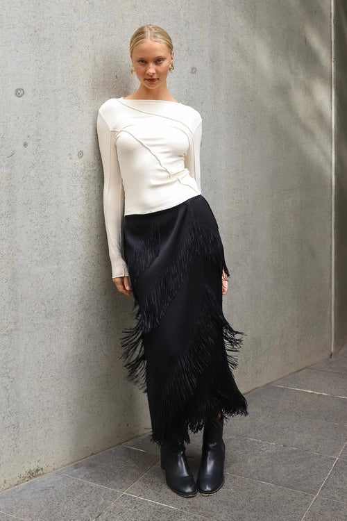 XANDER TASSEL SKIRT