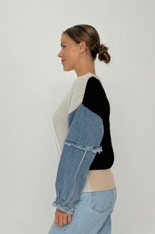 LEO DENIM KNIT