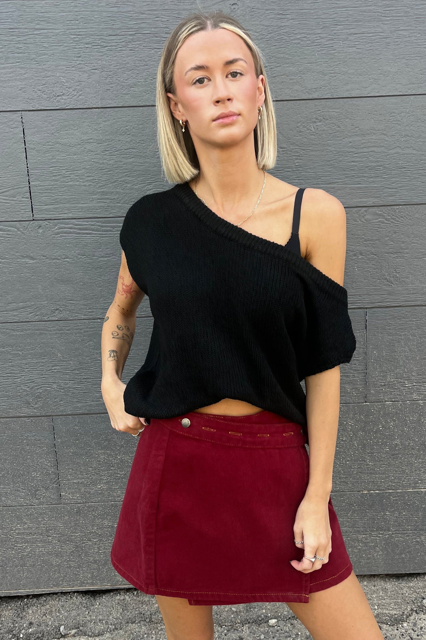 CLARA TOP - Black, Navy & Chocolate