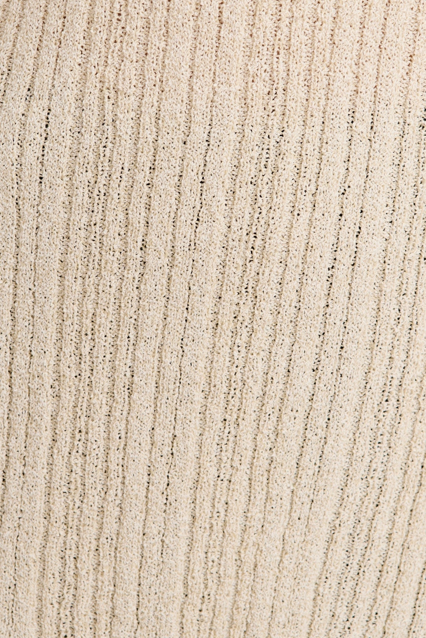 BOUCE' SIDE SPLIT KNIT -Stone & Black