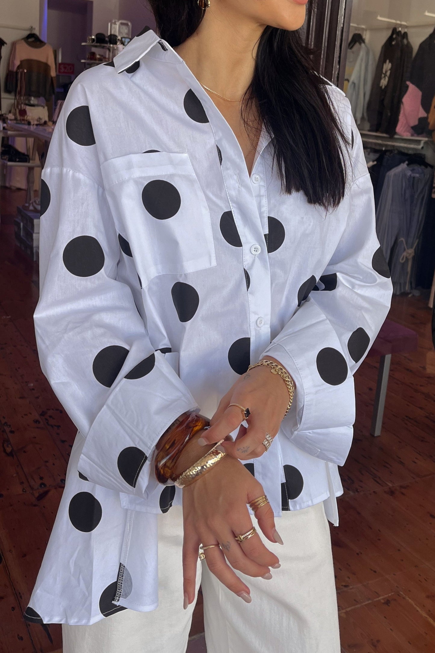 julia spot shirt