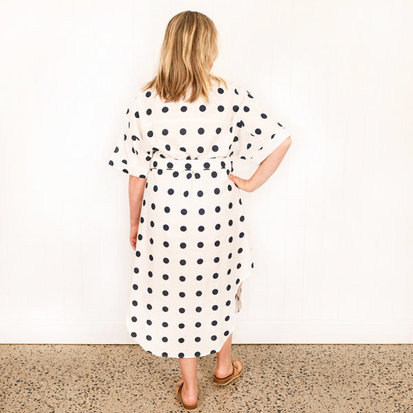ASHLEY SPOT SHIRT DRESS