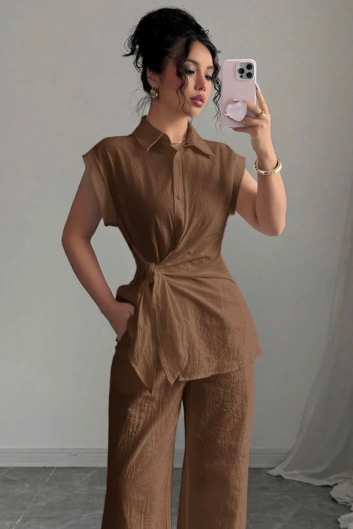 CELINE TOP- Black & Chocolate