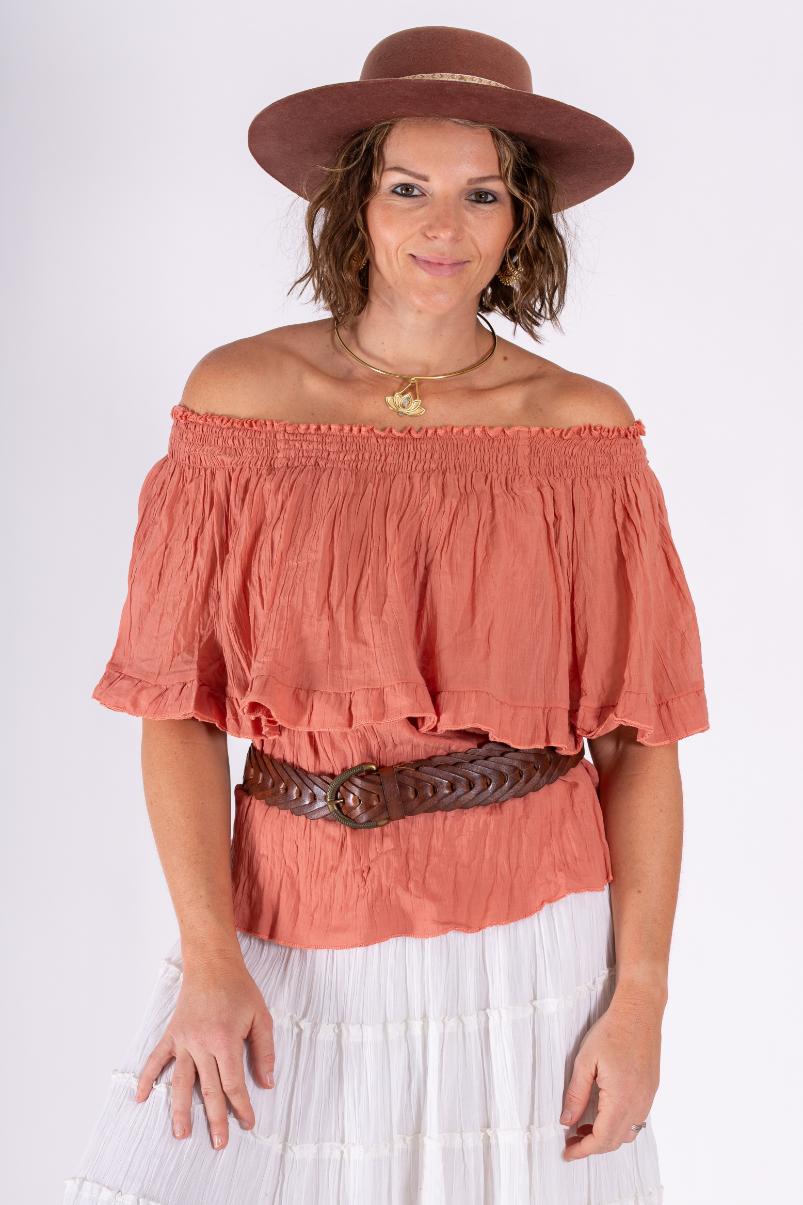 OMBARK OFF SHOULDER TOP