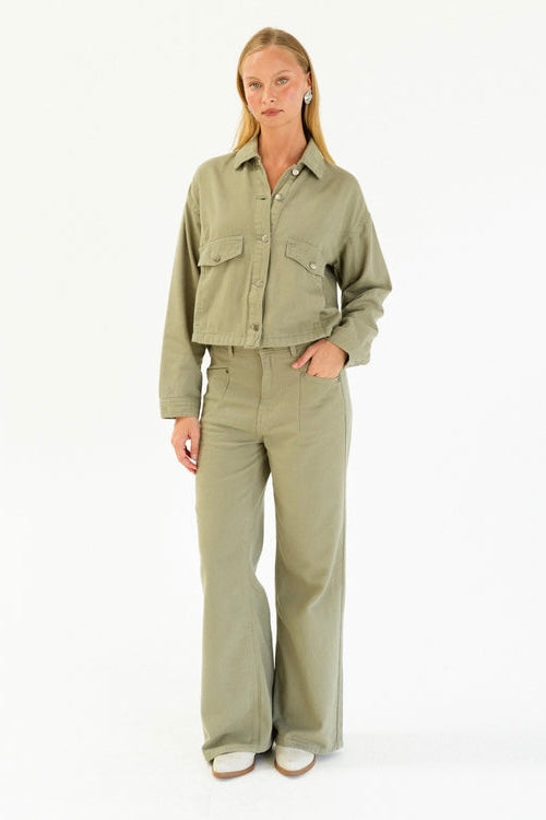 SYDNEY JEAN - Chocolate & Khaki