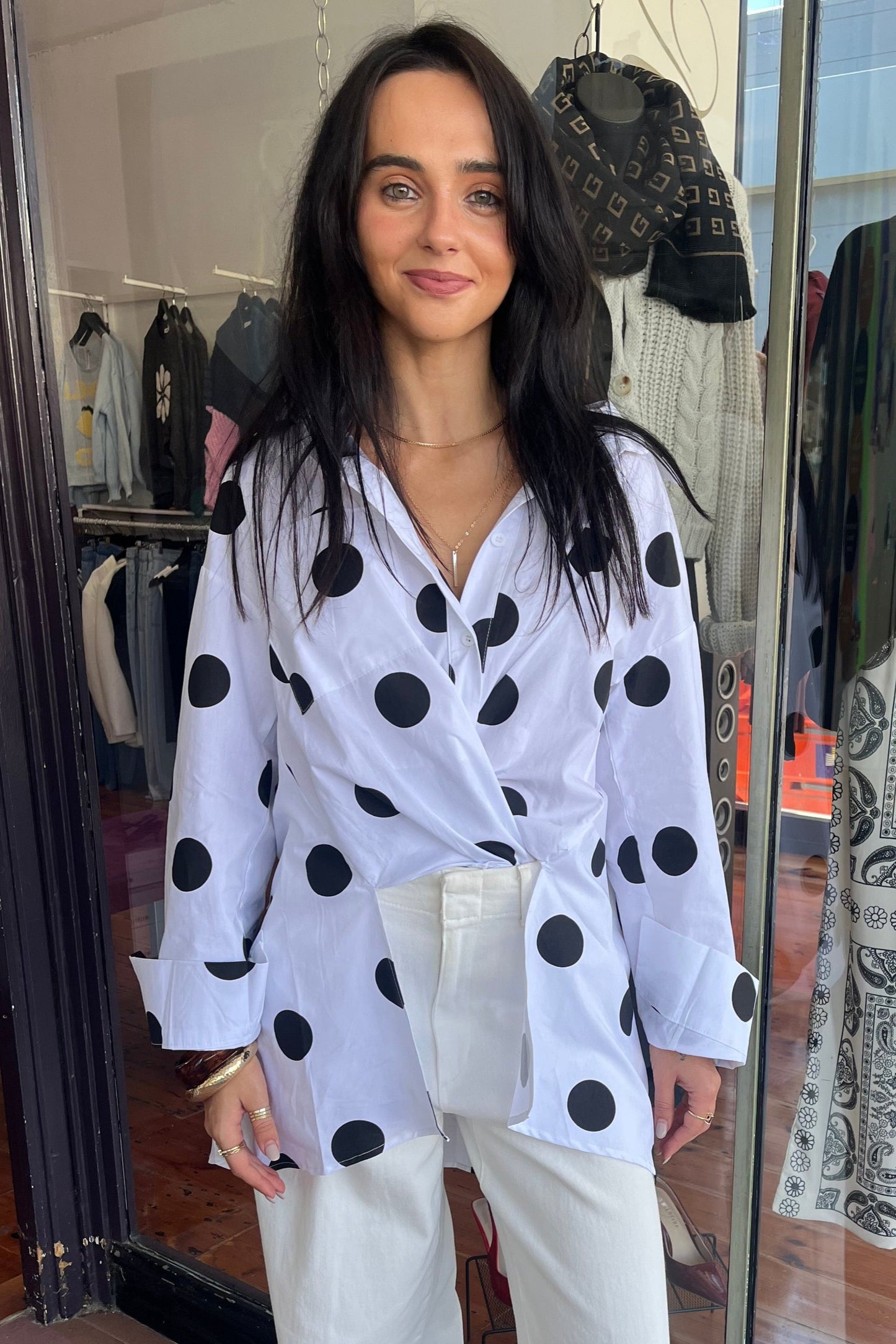 julia spot shirt