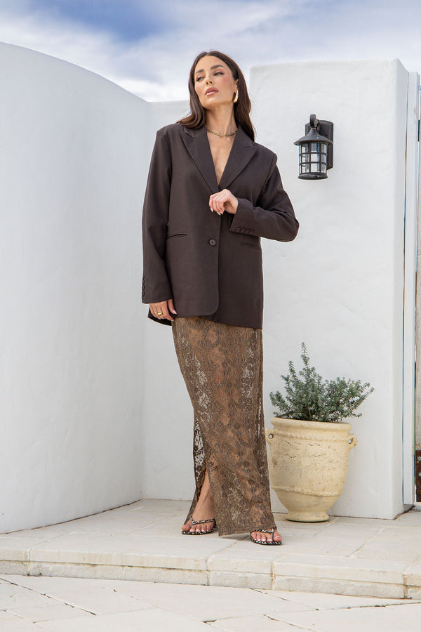 peach and parla bitter sweet blazer