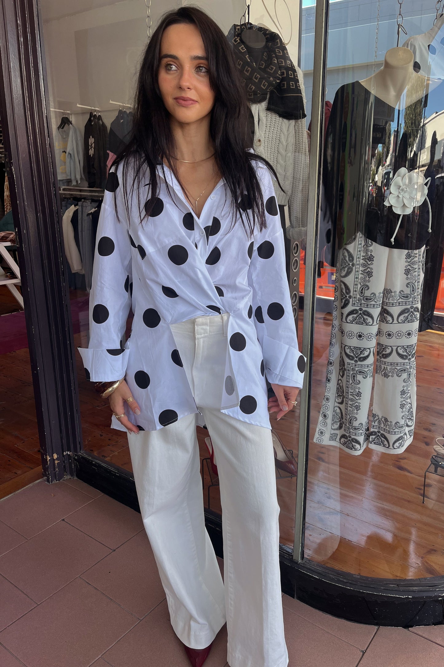 julia spot shirt