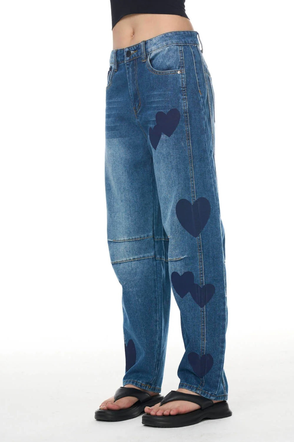 HEART BARREL JEANS