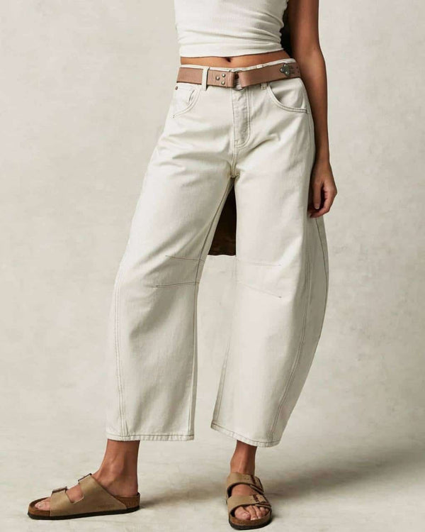 MUTIG BARREL JEANS - Denim,Coffee & Cream