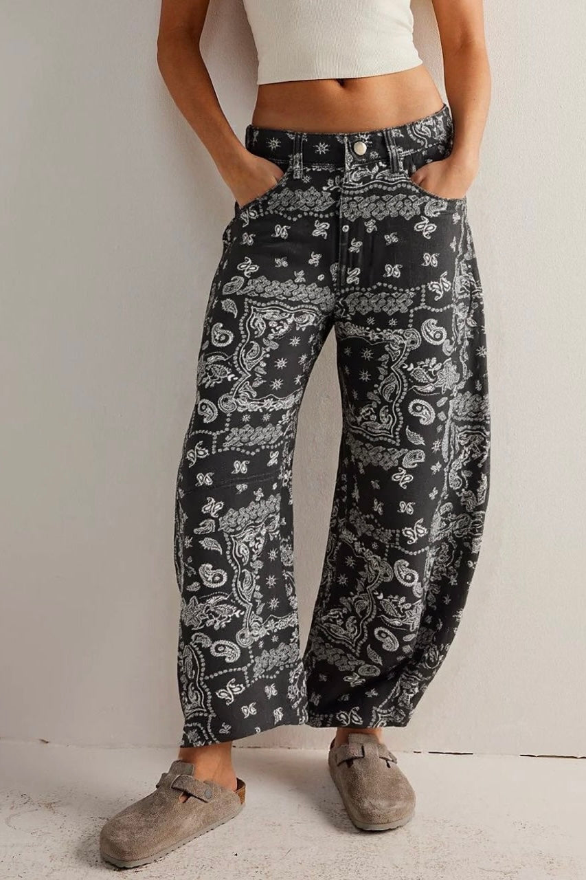 PAISLEY BARREL NERO
