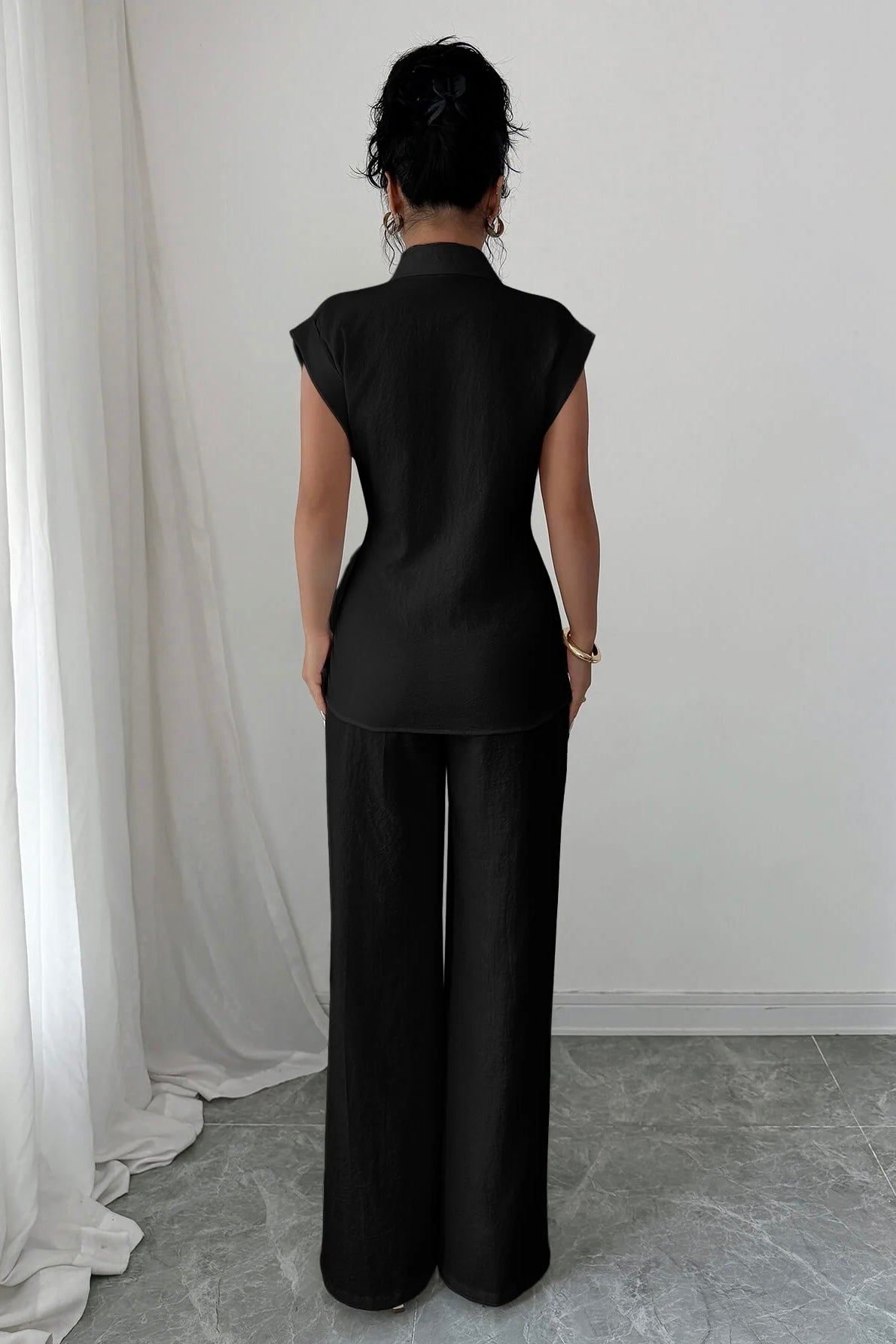CELINE TOP- Black & Chocolate