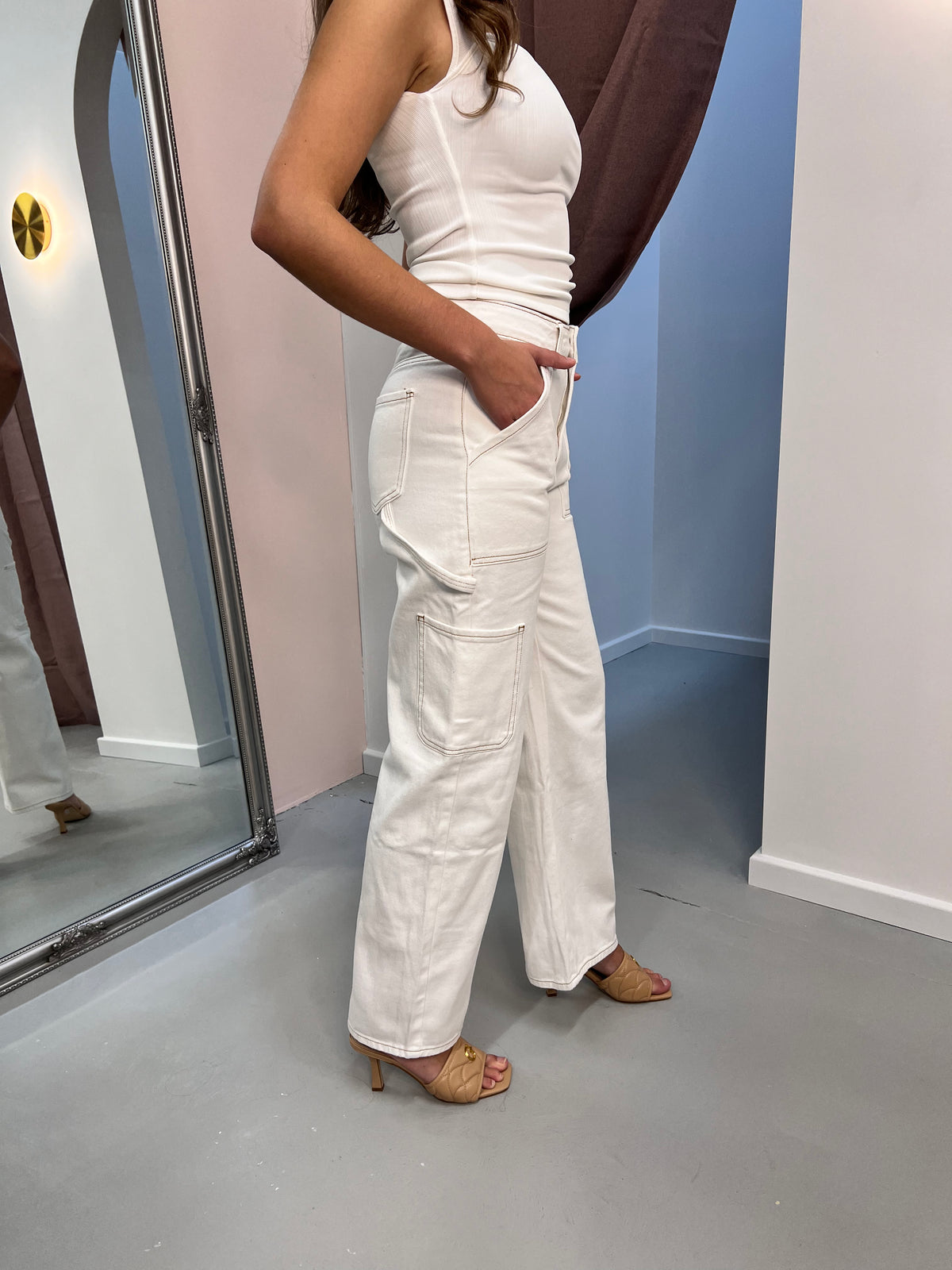 CARGO JEANS- White & Black