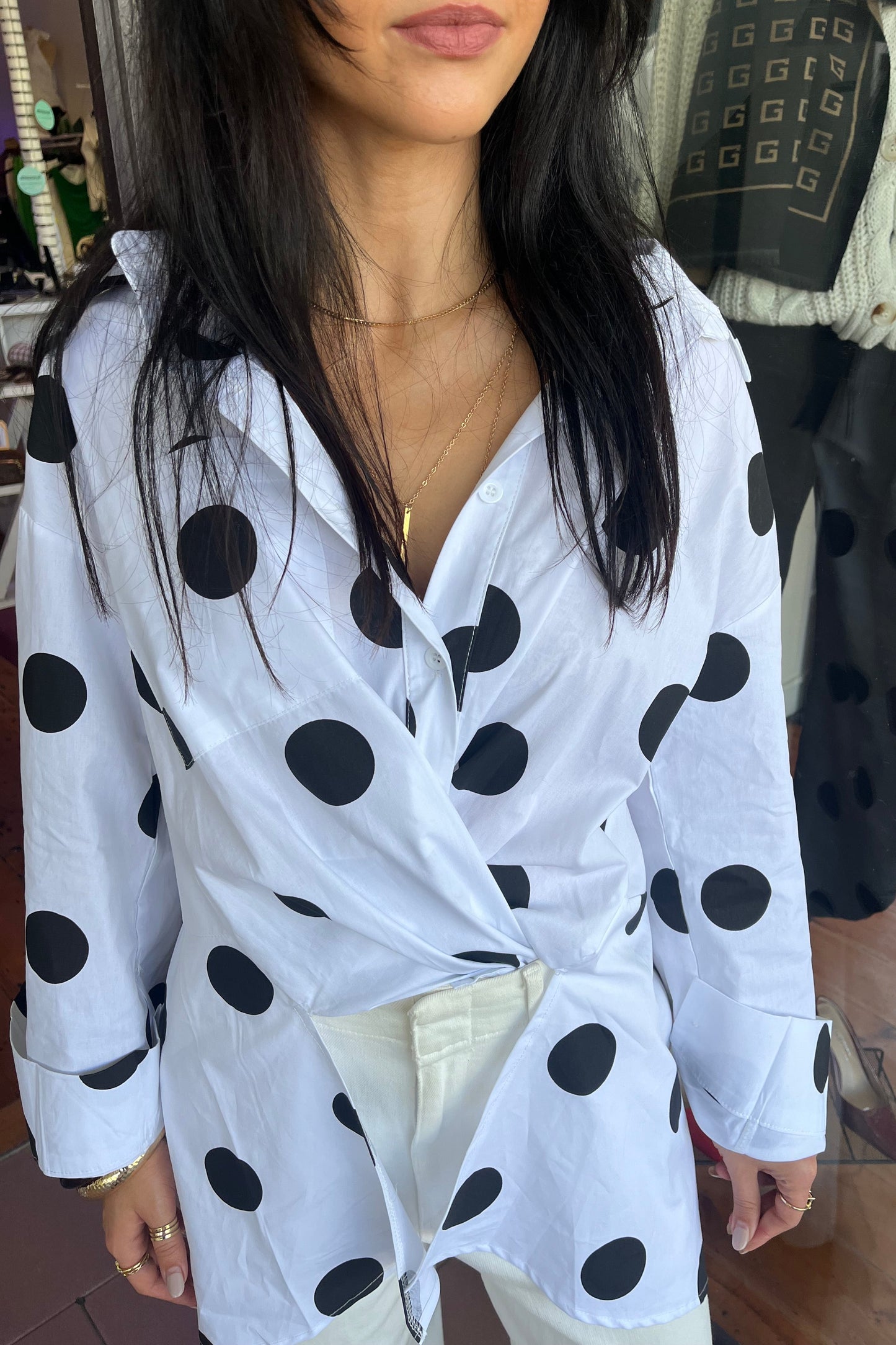 julia spot shirt