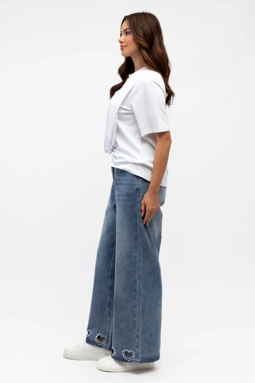 HEART EMBELLISHED JEAN