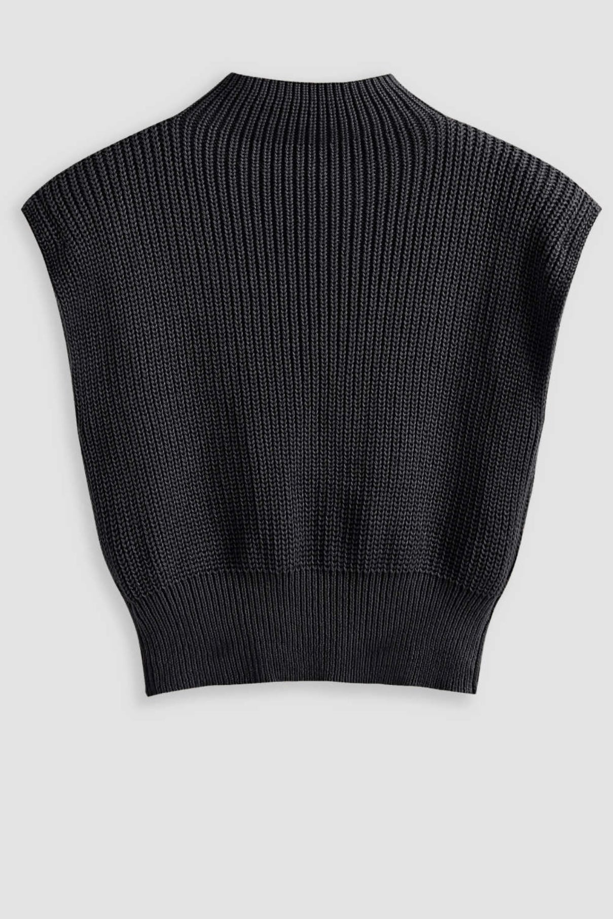 MABEL KNIT VEST - Butter & Black