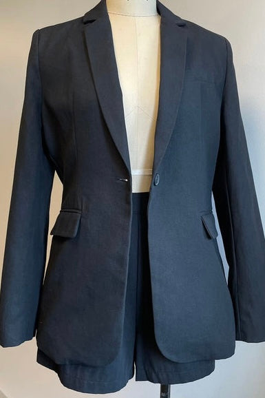 ZANTHIA BLAZER - Black & White