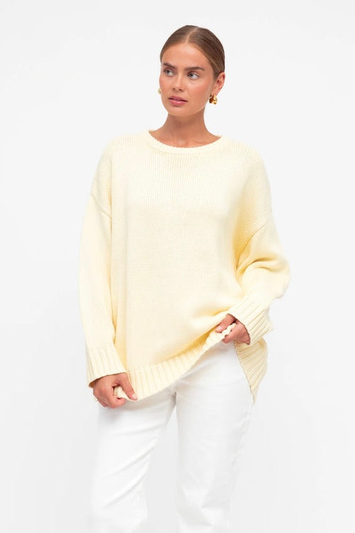 LEAH KNITWEAR - Butter & Pale Pink