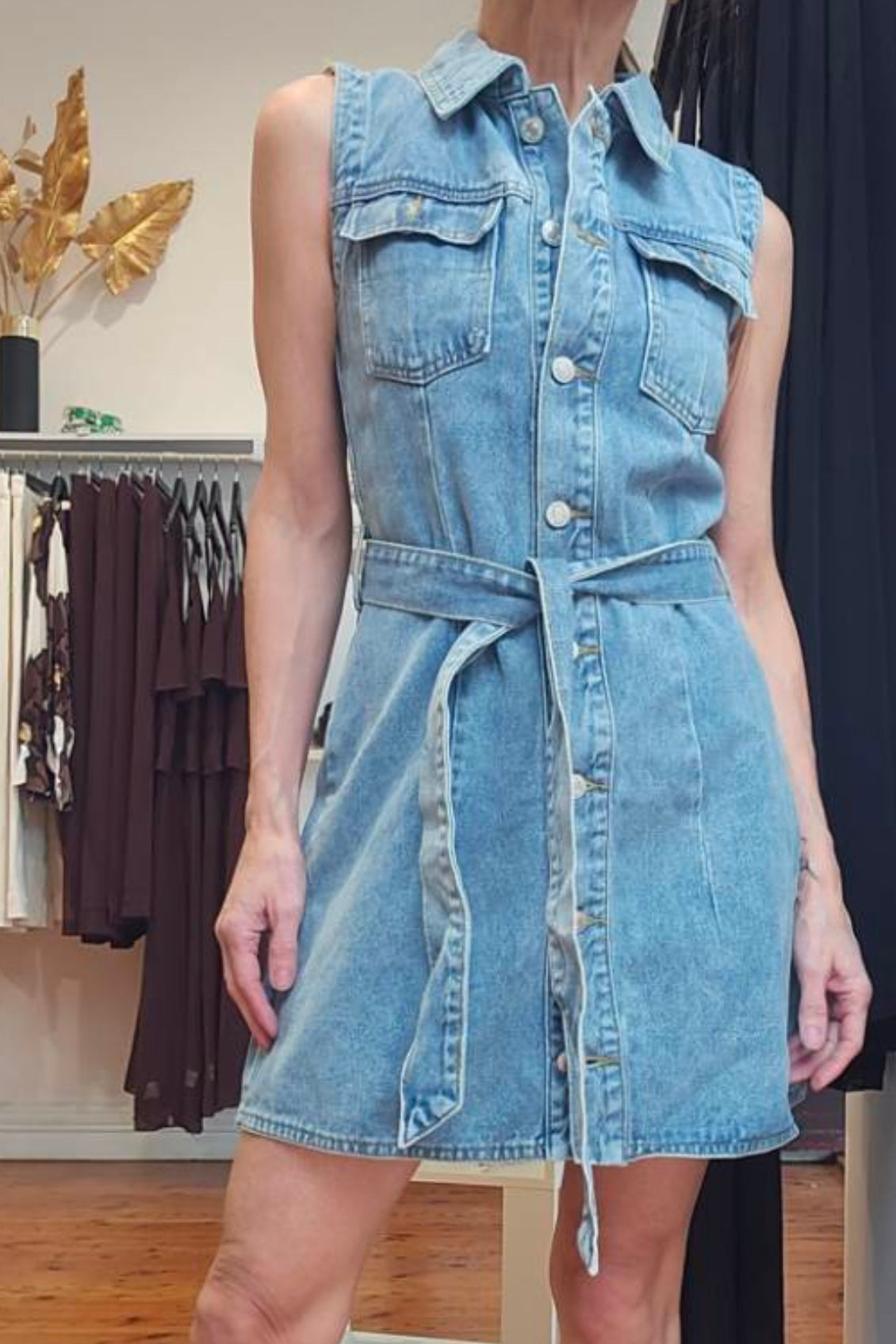 RYLIE DENIM DRESS