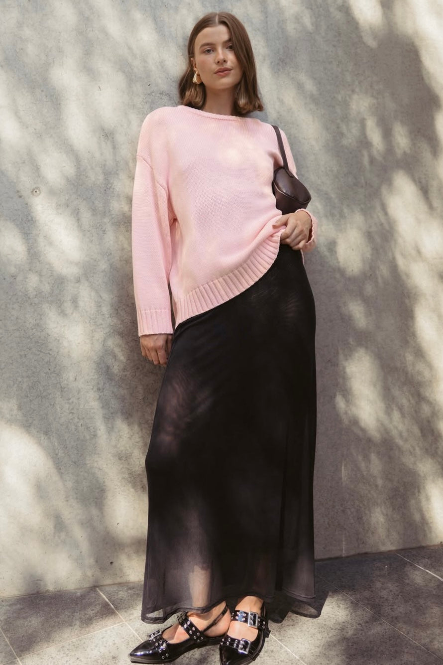 LEAH KNITWEAR - Butter & Pale Pink