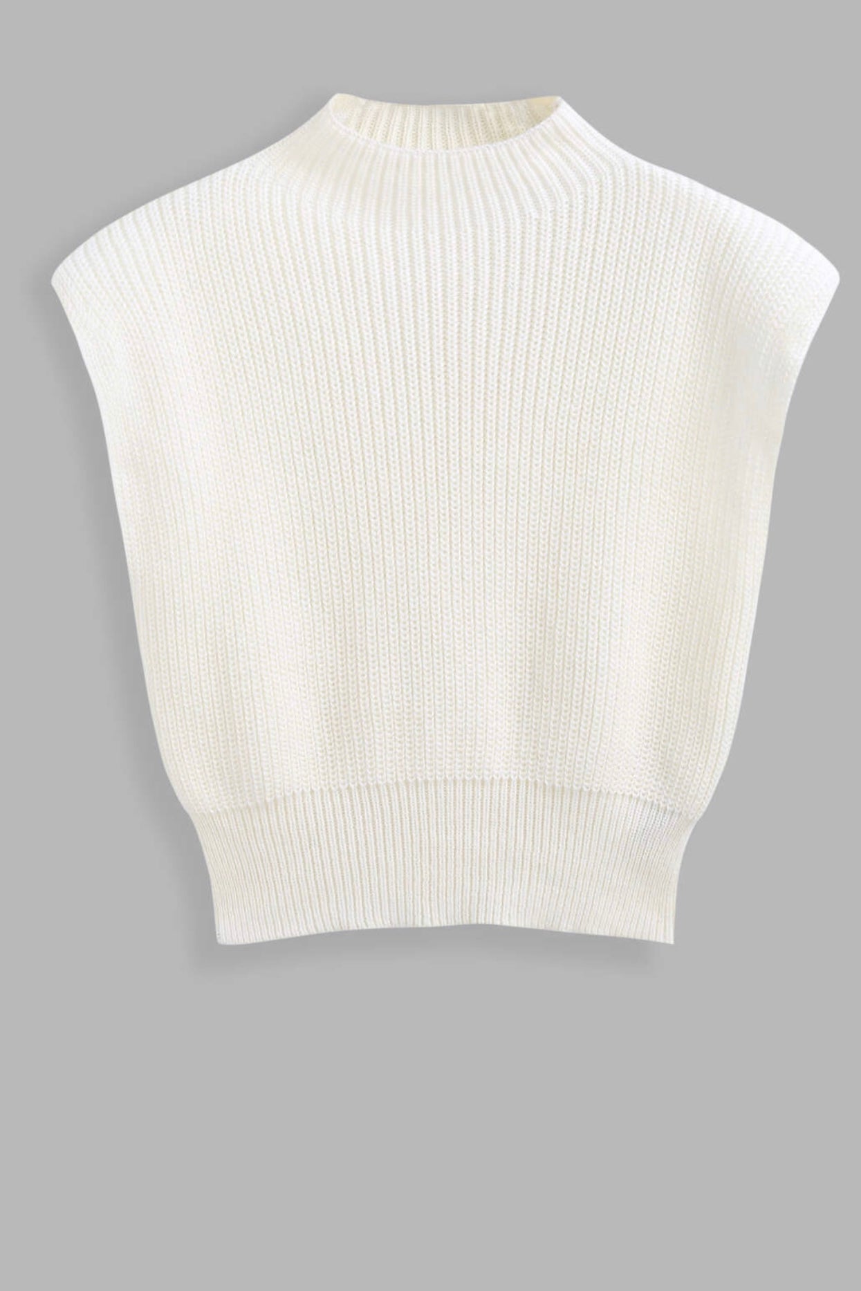 MABEL KNIT VEST - Butter & Black