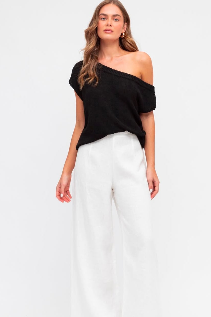 CLARA TOP - Black, Navy & Chocolate