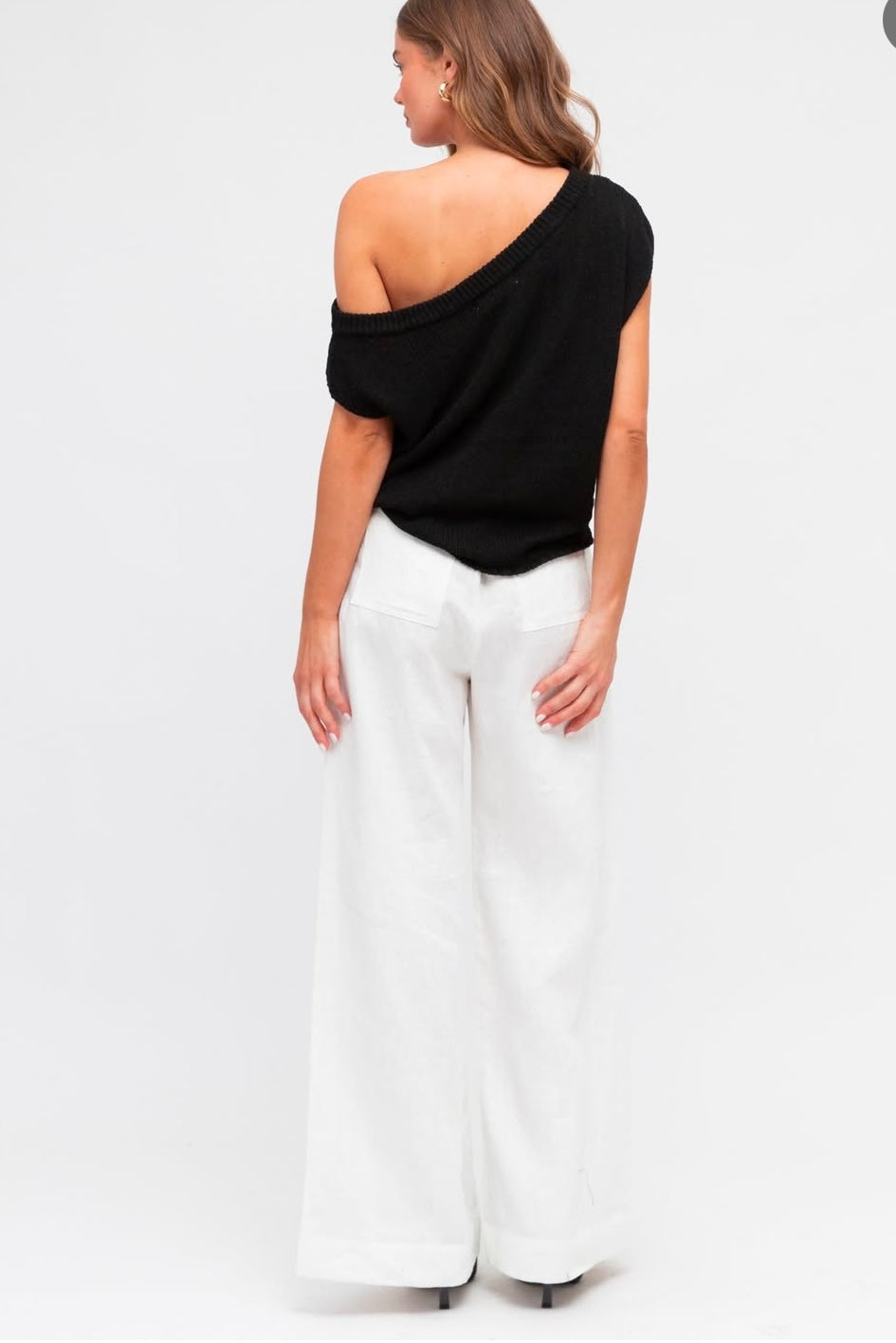 CLARA TOP - Black, Navy & Chocolate