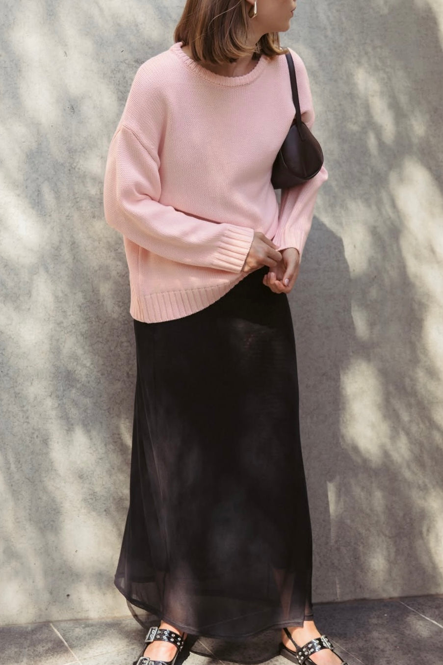 LEAH KNITWEAR - Butter & Pale Pink