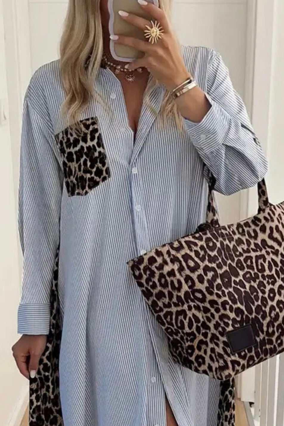 XO MAXI SHIRT DRESS