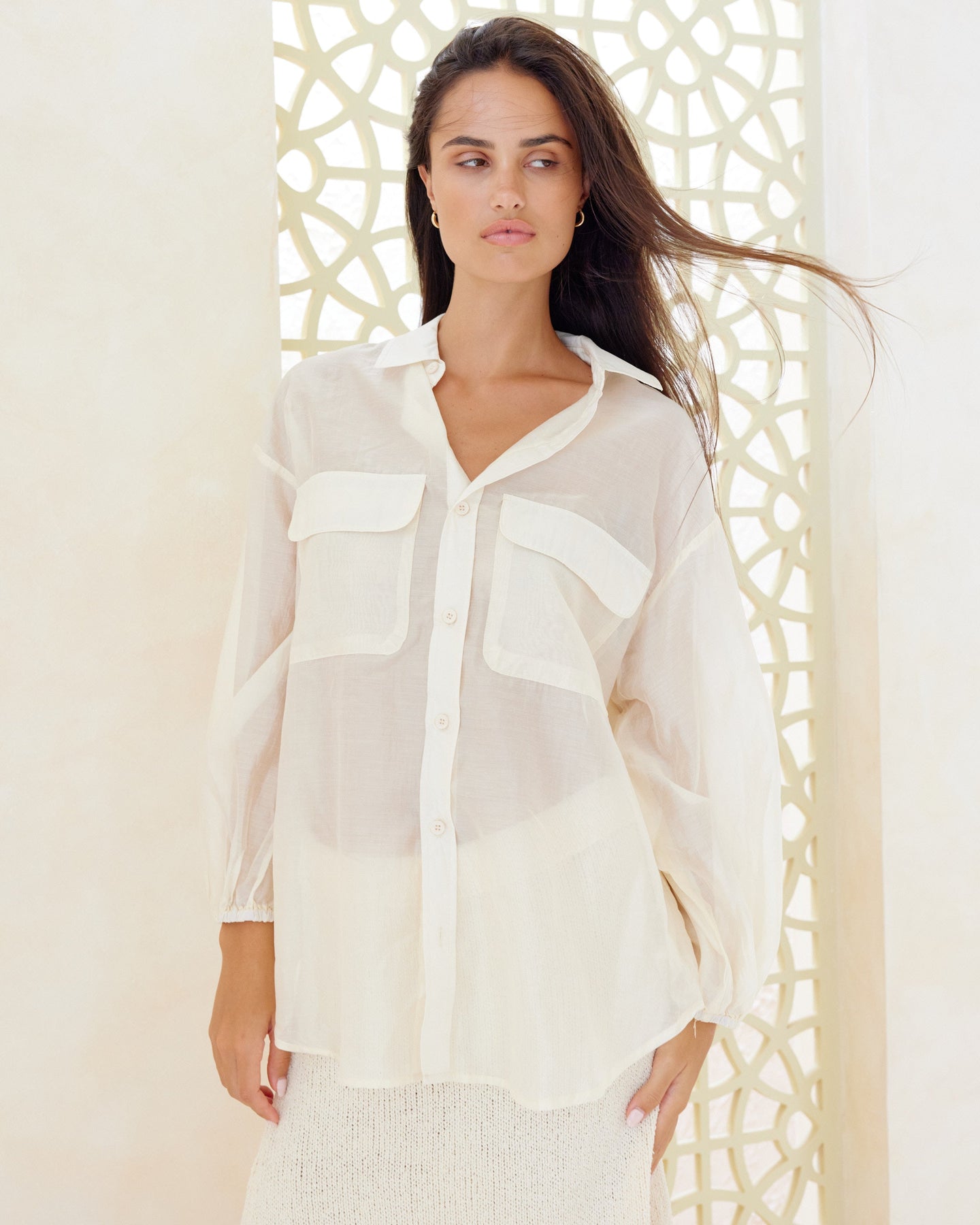 cream chia luxe shirt