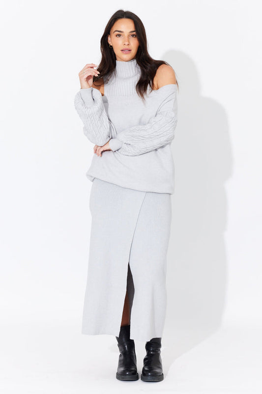 HOPE KNIT CROSS SKIRT