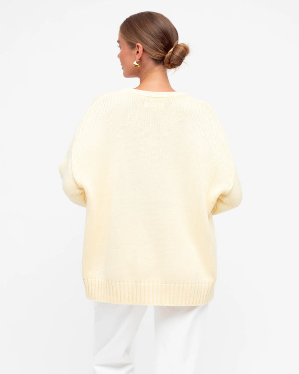 LEAH KNITWEAR - Butter & Pale Pink