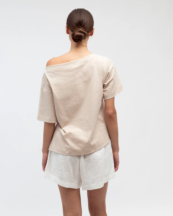 AMY TEE- Chocolate & Beige & Black