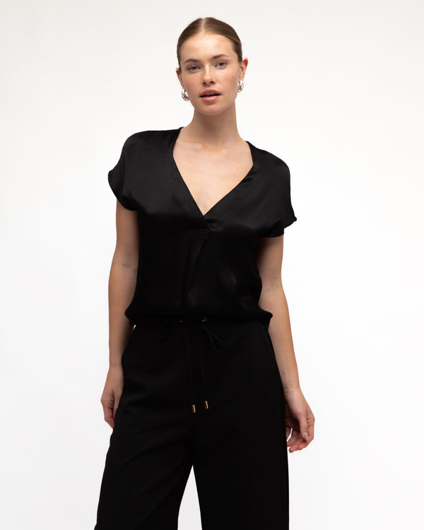 NERO SATIN TOP
