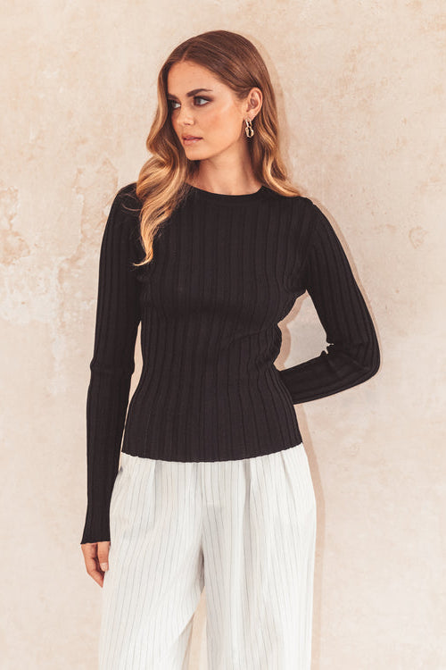 basic ribbed long sleeve knit ebby and i