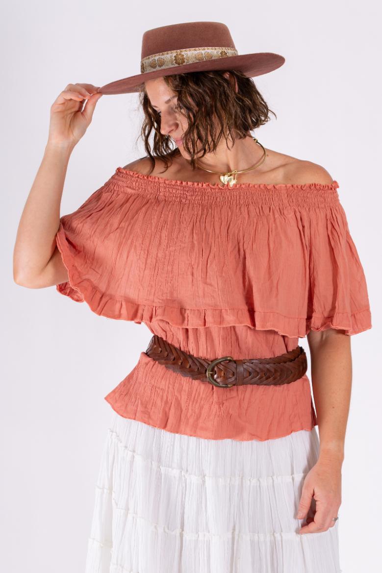OMBARK OFF SHOULDER TOP