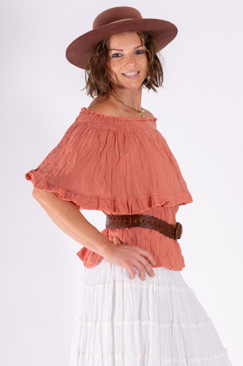 cotton off shoulder top