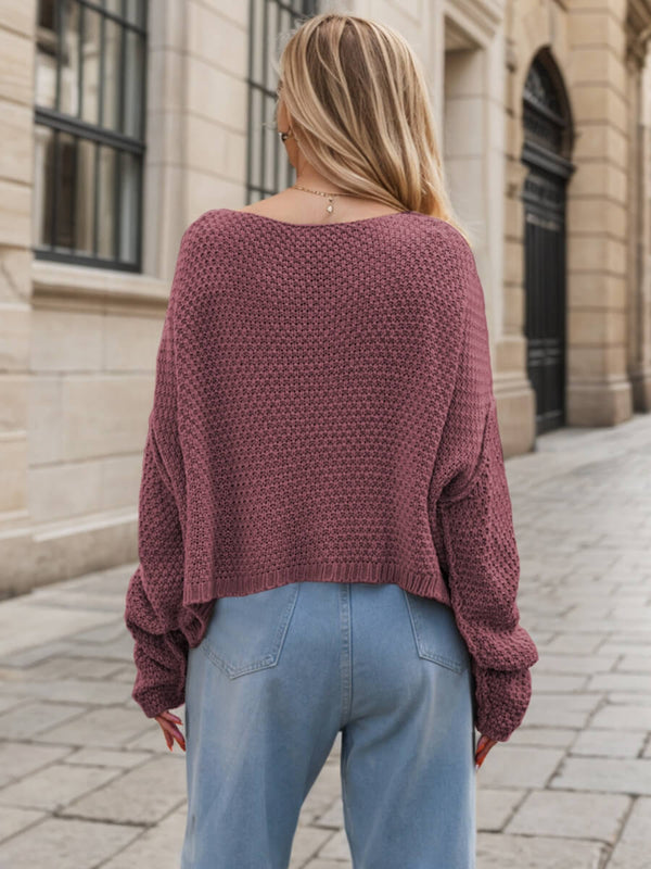 SASHA CABLE KNIT-Mauve, Beige & Black