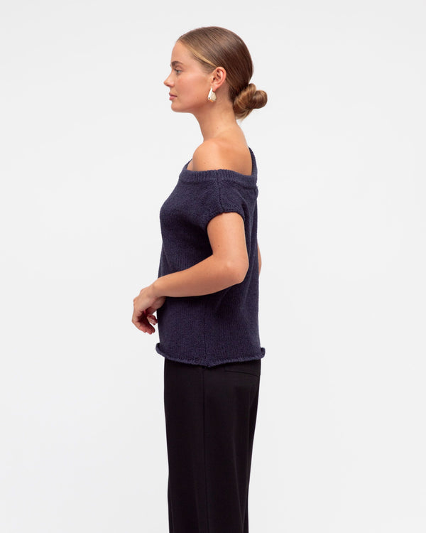 CLARA TOP - Black, Navy & Chocolate