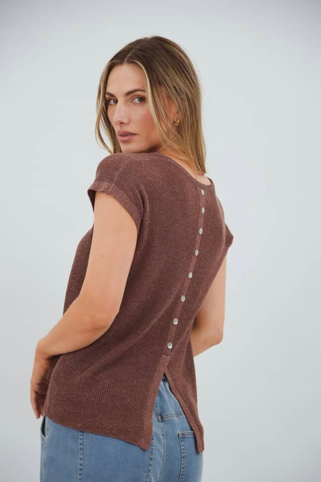 LILA KNIT- Beige & Brown