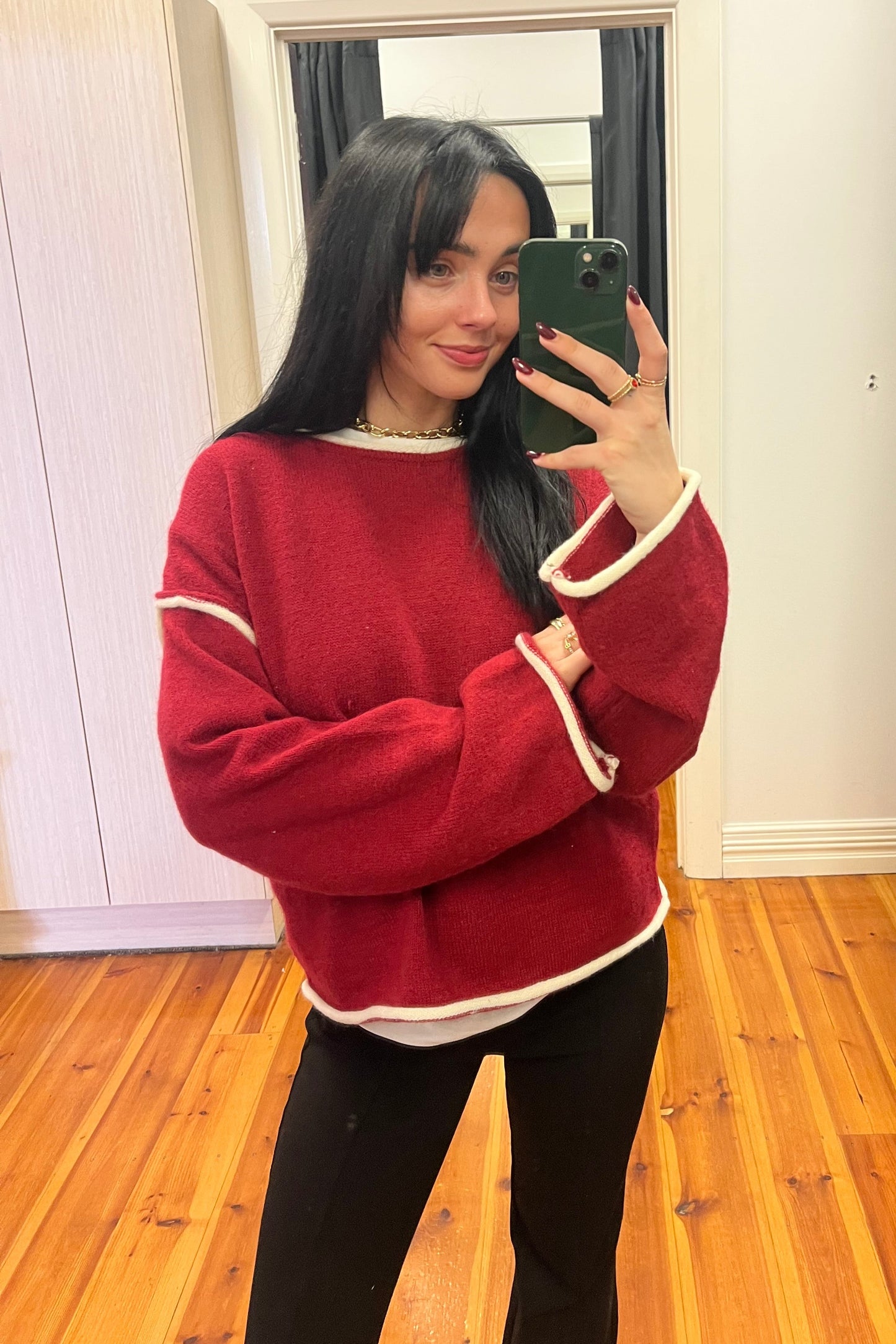 ruby red knit 
