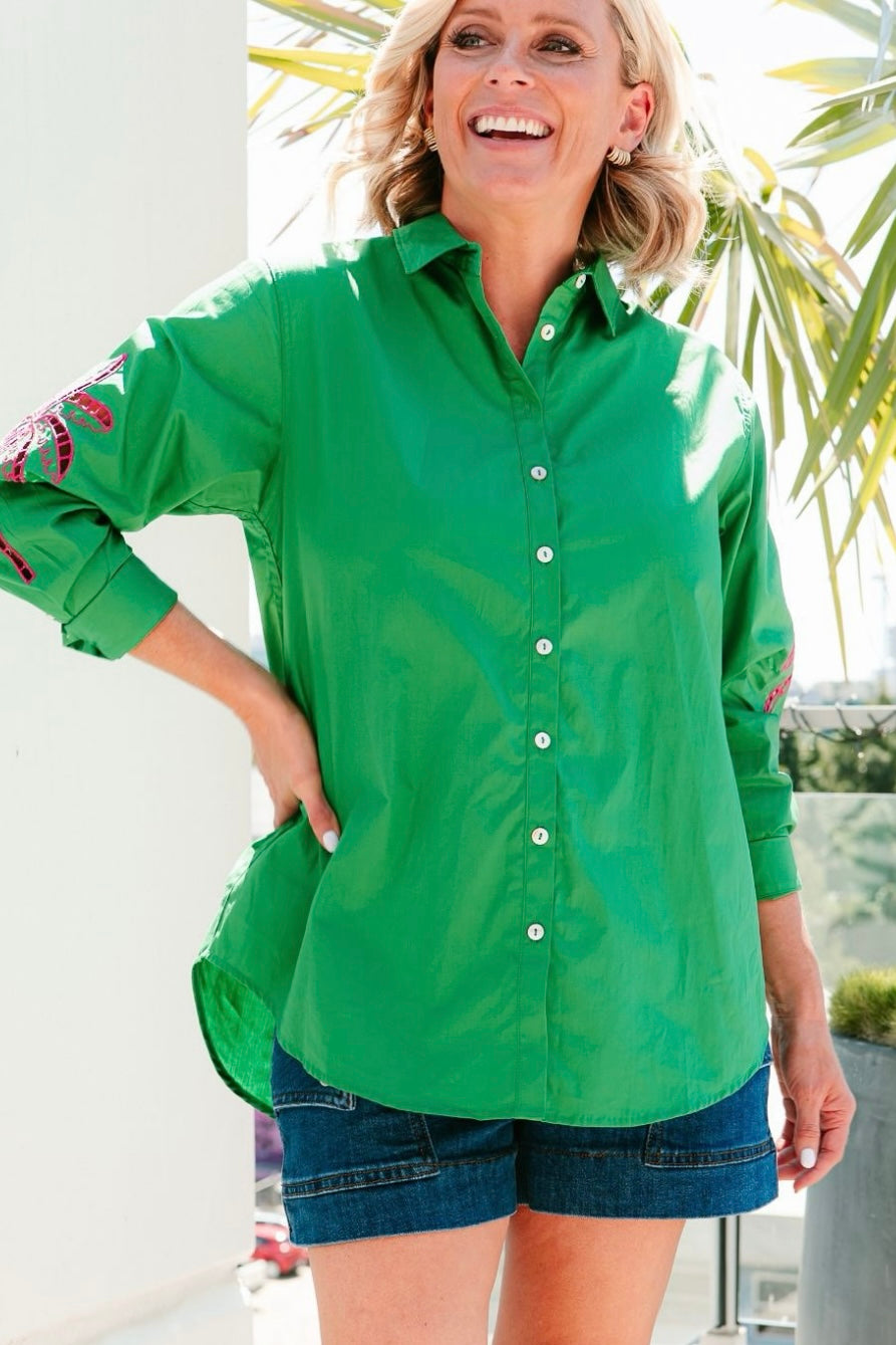 100% Cotton embroidered shirt