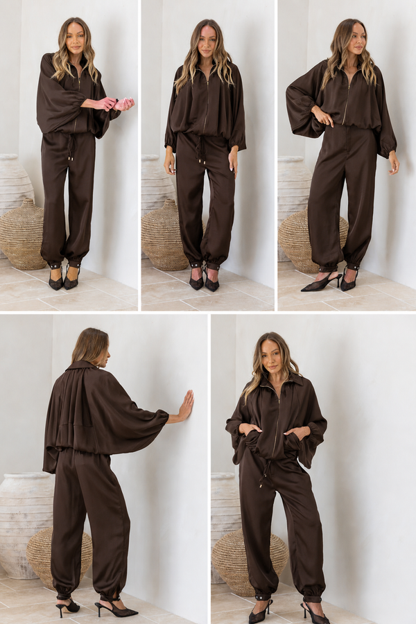 GIGI BALLOON PANT- Balck & Coco