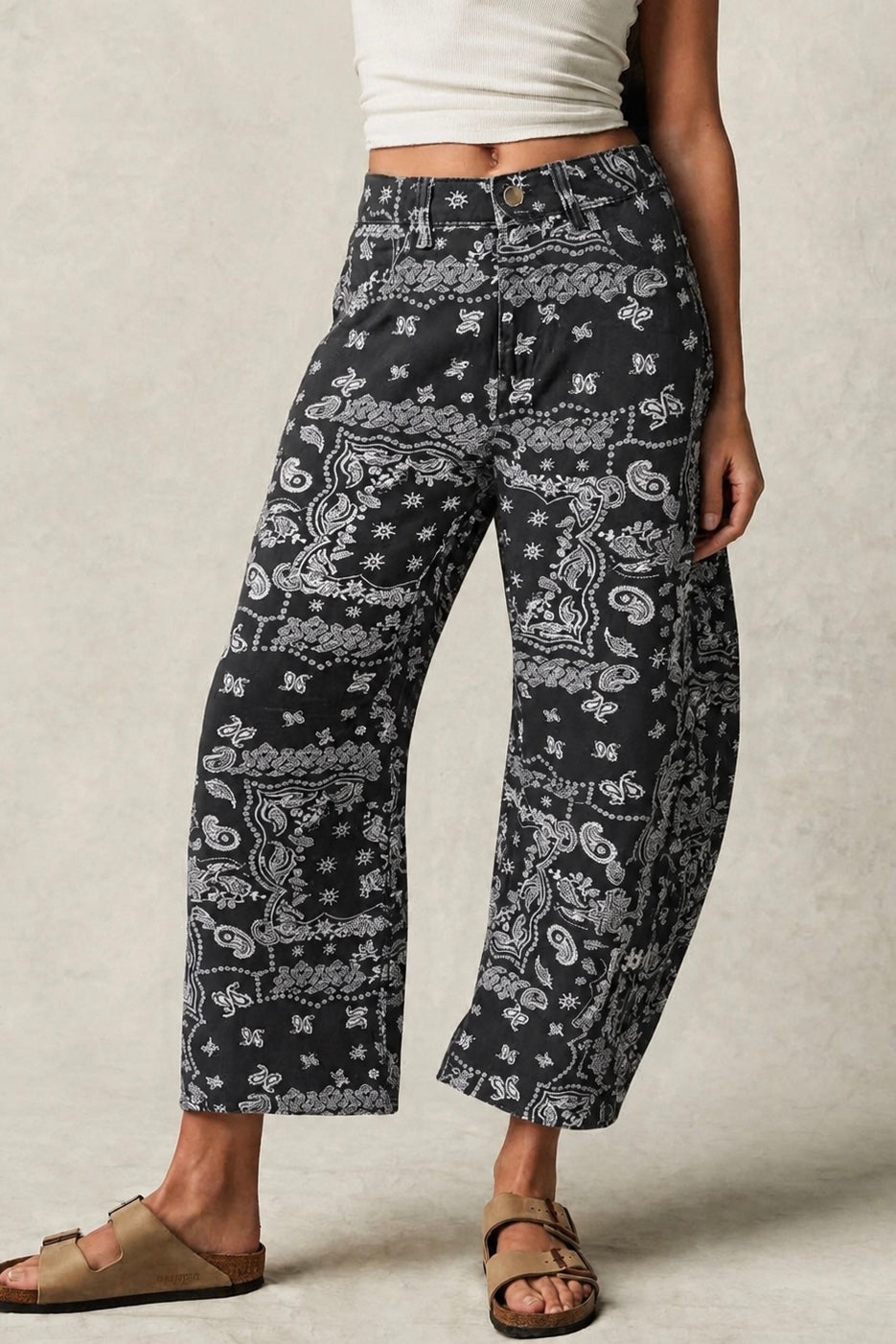 PAISLEY BARREL NERO