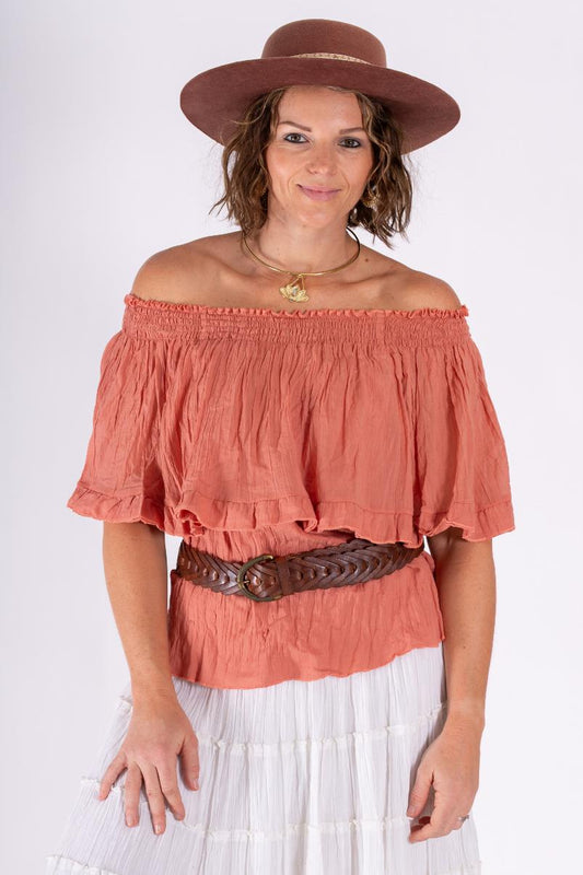 OMBARK OFF SHOULDER TOP