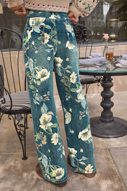 AVINA FLORAL FLARE JEAN - Pre-Order
