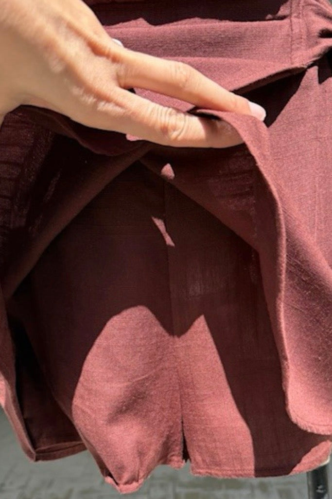 CINDY SKORT - White & Chocolate