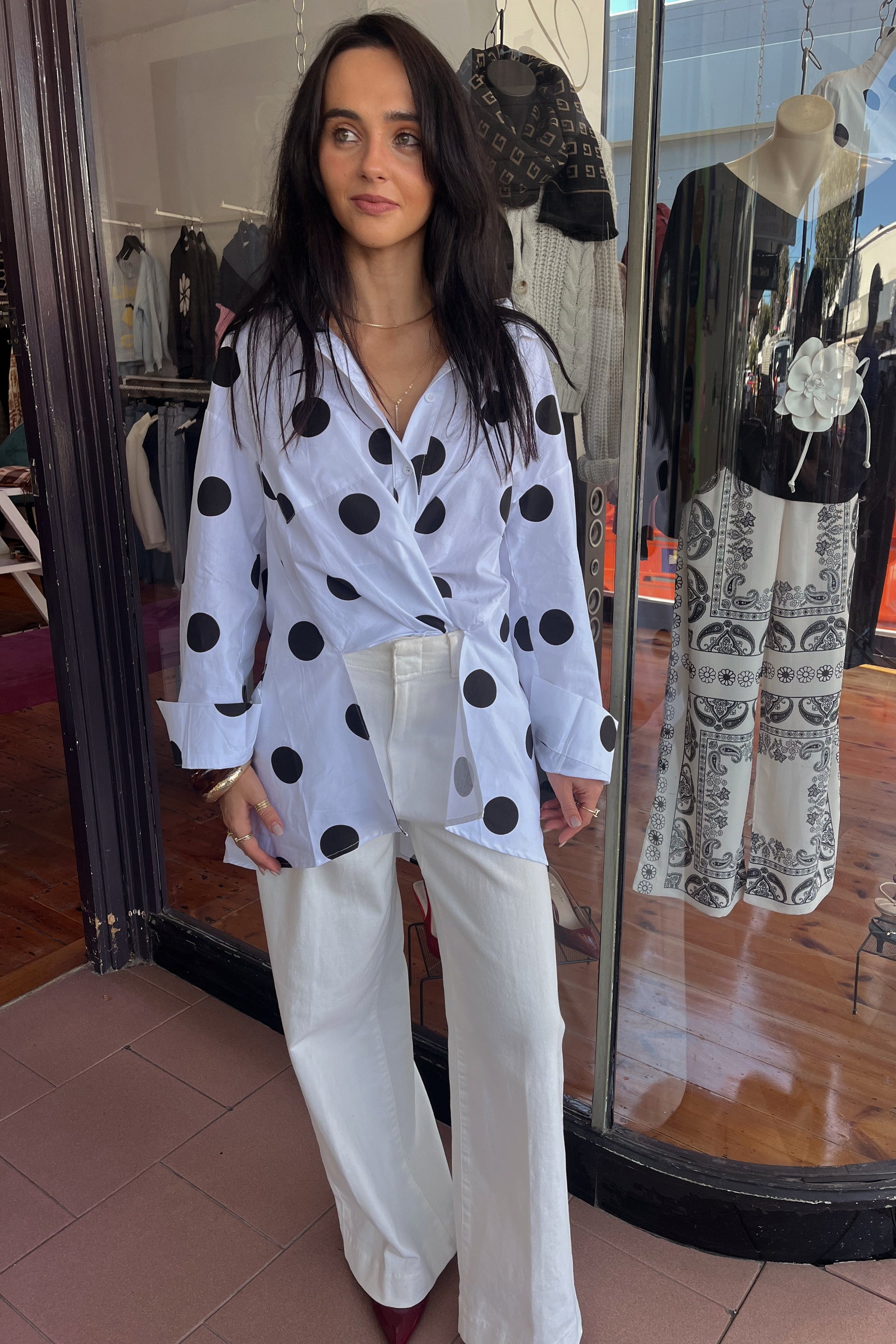 julia spot shirt