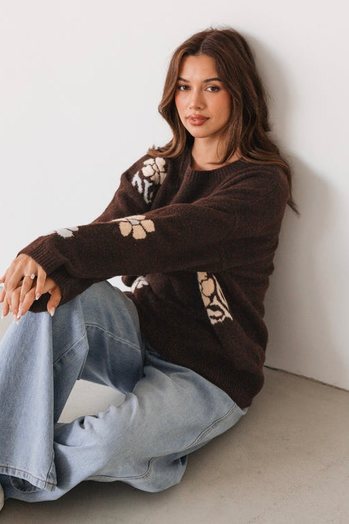 super soft knit with fowers label of love