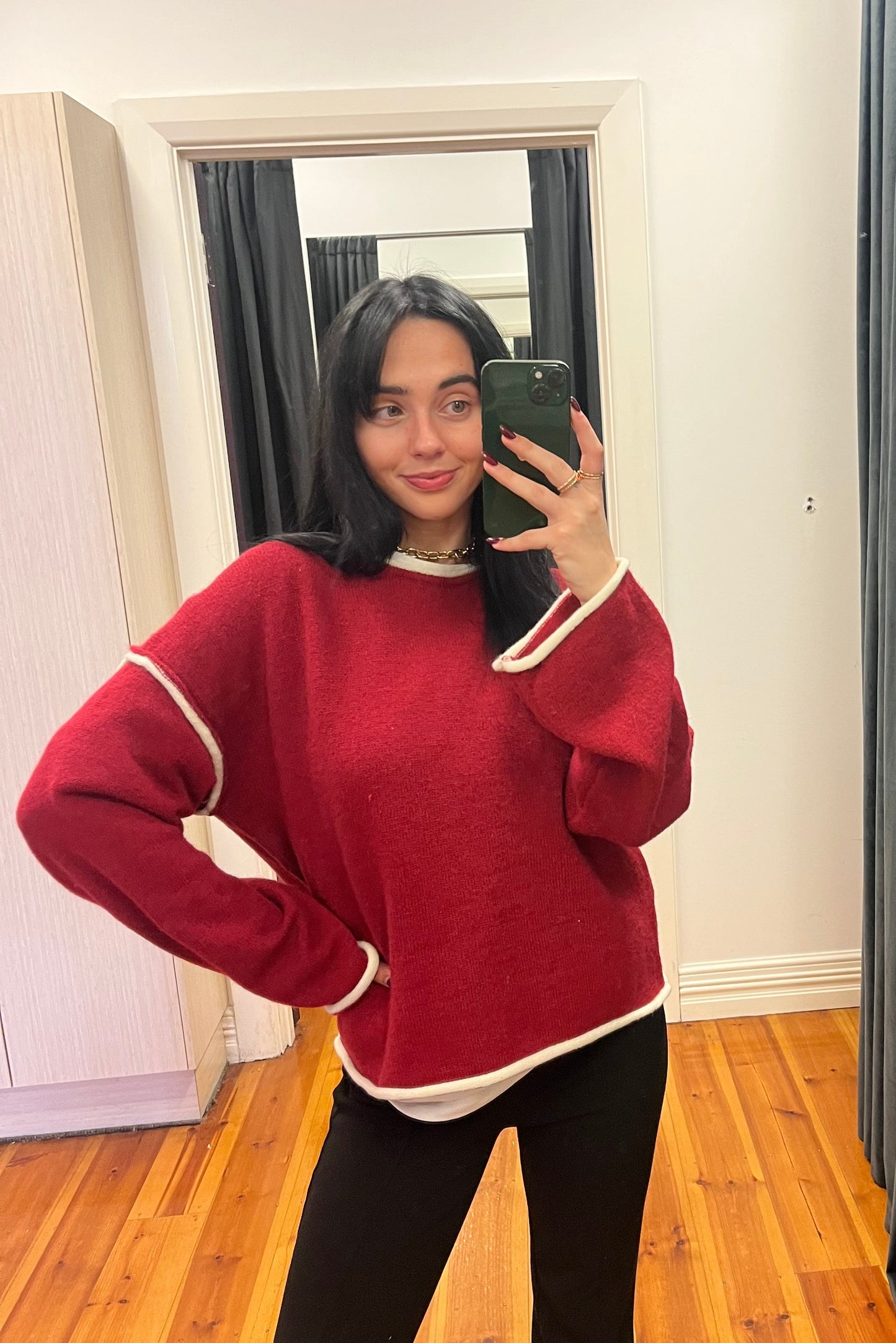 ruby red knit 
